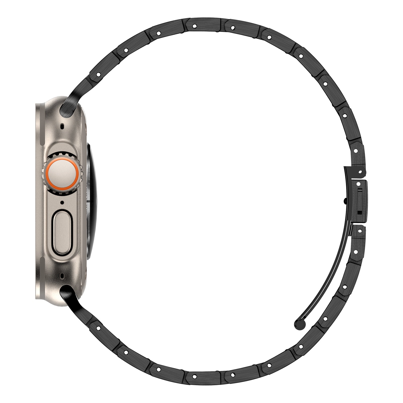 For Apple Watch Series 9 8 7 41mm / 6 5 4 SE (2022) SE (2023) SE 40mm / 3 2 1 38mm Watch Band Stainless Steel Strap - Black For Apple Watch Series 9 8 7 41mm / 6 5 4 SE (2022) SE (2023) SE 40mm / 3 2 1 38mm Watch Band Stainless Steel Strap - Black